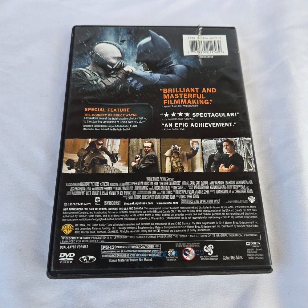 Christopher Nolan Batman Trilogy on DVD Original Cases 2 Disc Sets Very Good - Picture 7 of 13
